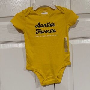 NWT Carter's Baby Aunties Favorite Yellow/Blue One Piece 24 Months